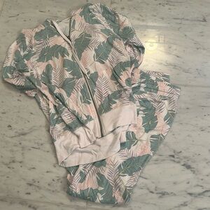 Pj salvage pink and palm set